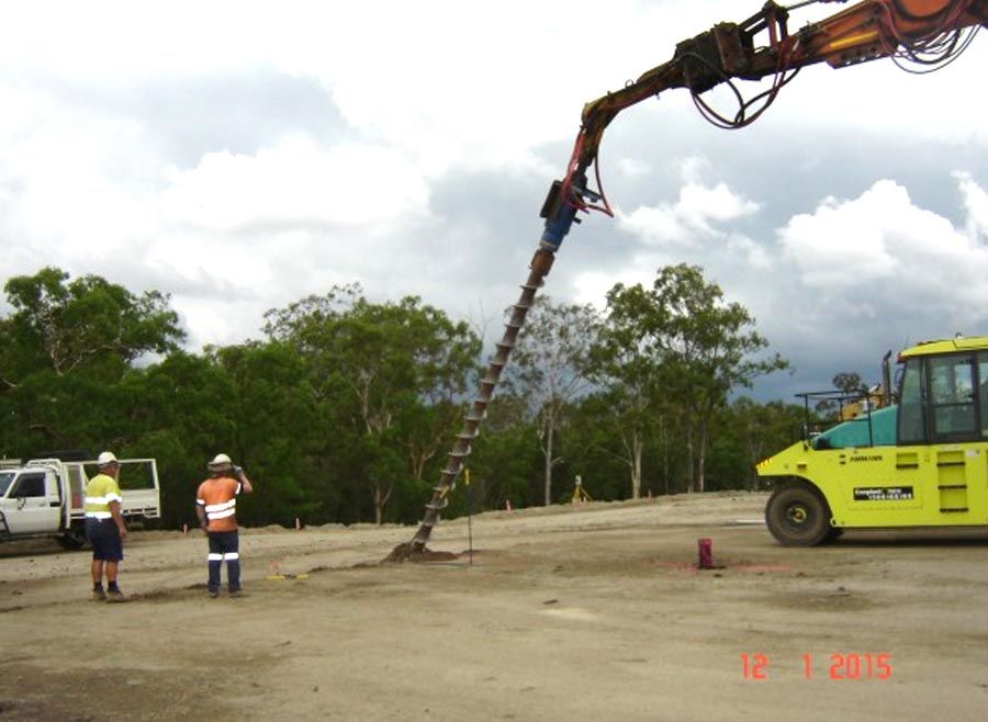 Raked Tension Piles